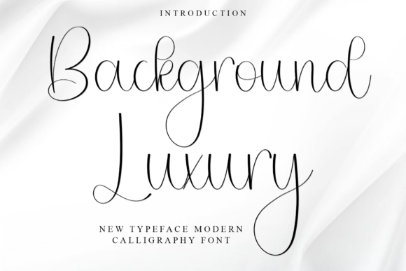 Background Luxury Typeface for Branding
