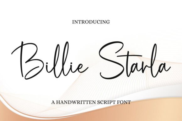 Billie Starla: A Graceful Script Font for Makers