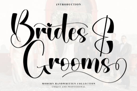 Brides Grooms: A Handwritten Font for Editorial Design