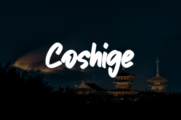 Coshige: A Vibrant Script Font for Editorial Design