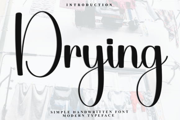Drying Font: Elevate Web Design with Unique Script Typography