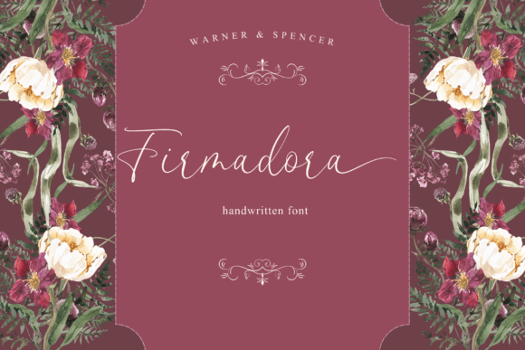 Firmadora: An Elegant Script Font for Makers
