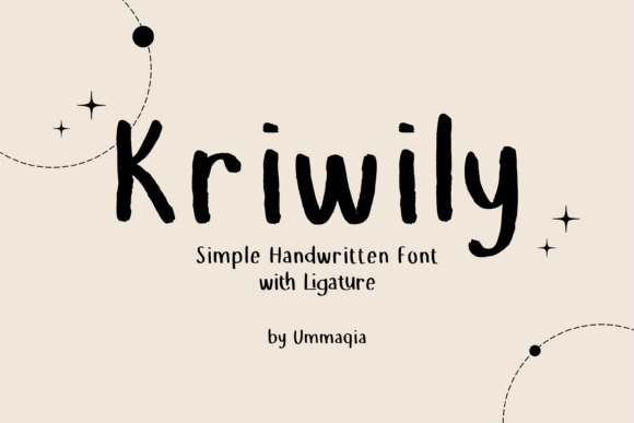 Kriwily: A Handwritten Typeface for Editorial Design