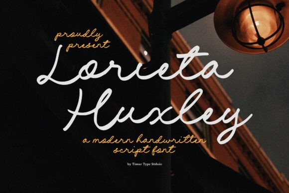 Lorieta Huxley: A Modern Script Font for Web Design