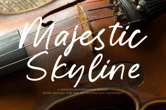 Majestic Skyline: A Bold Script Font for Branding