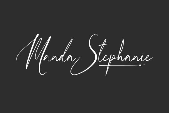 Manda Stephanie: A Romantic Script Font for Editorial Design