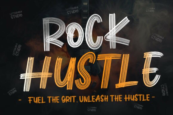 Rock Hustle: A Gritty Display Font for Bold Brands