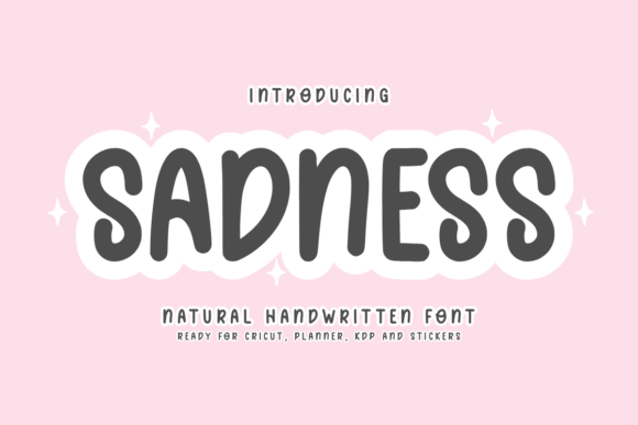 Sadness Font: A Warm Handwritten Typeface for Digital Design