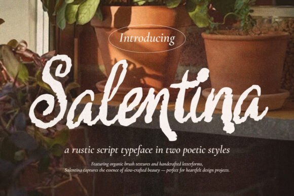 Salentina: A Warm Script Typeface for Editorial Design