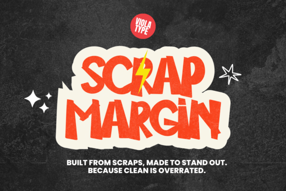 Scrap Margin: A Raw Display Font for Makers