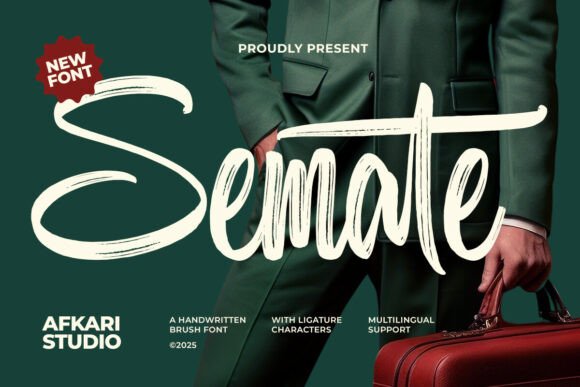 Semate Font Review: A Bold Brush Typeface for Web Design