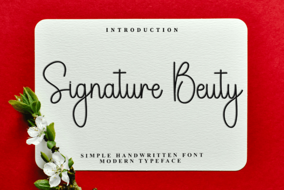 Signature Beauty Font for Handmade Creators