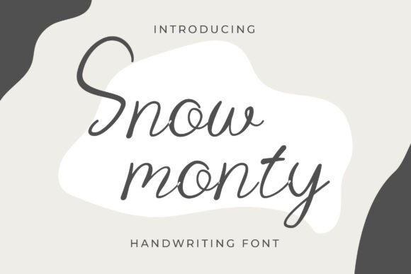 Snow Monty: A Script Font for Elegant Branding