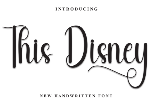 This Disney: A Handwritten Script Font for Elegant Editorial Design