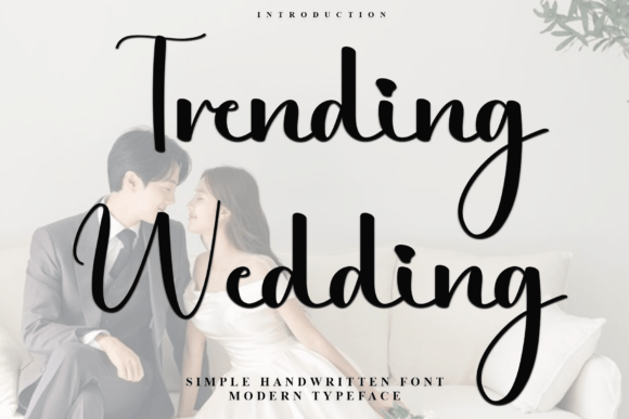 Trending Wedding Font for Handmade Makers